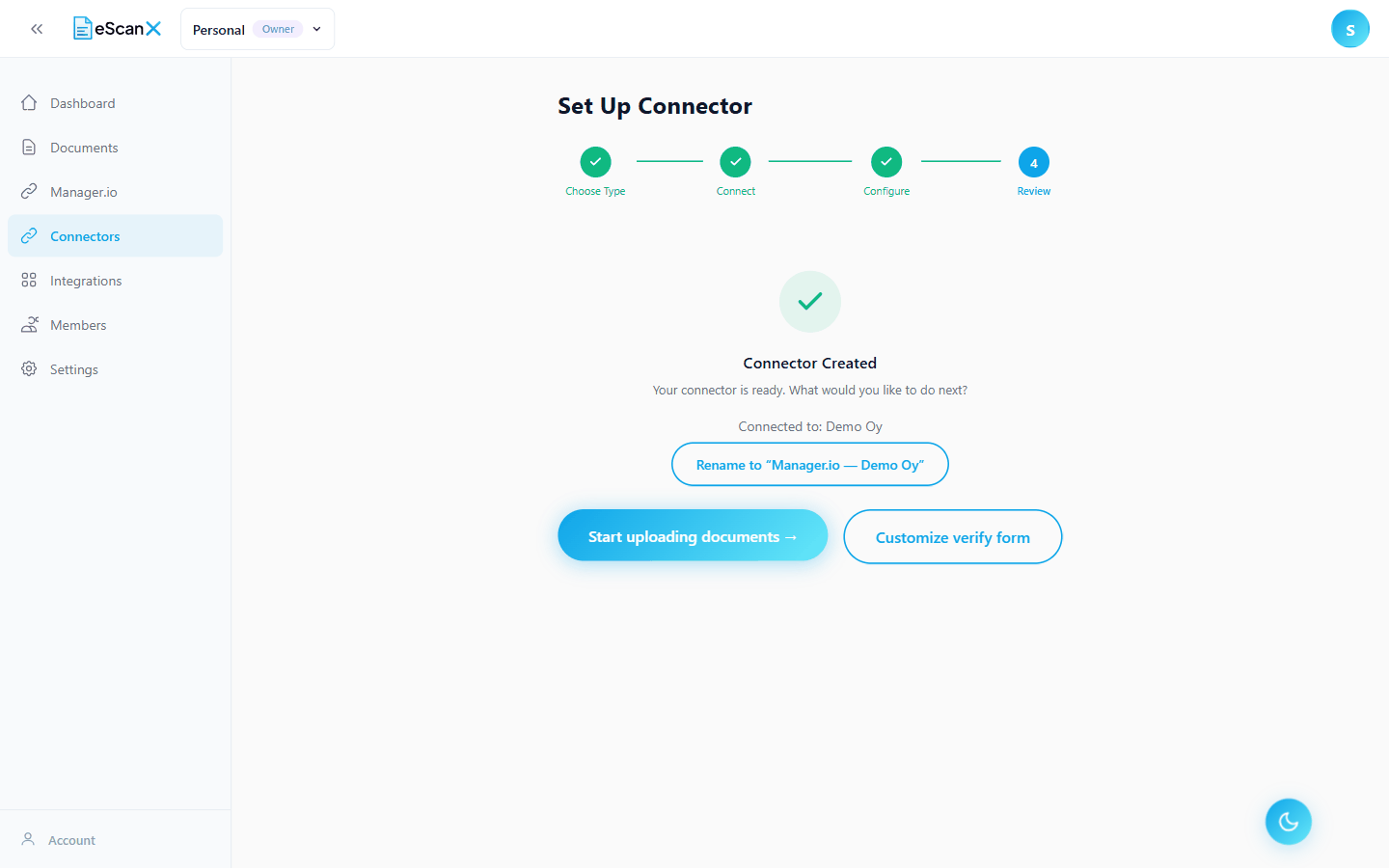 Connection created